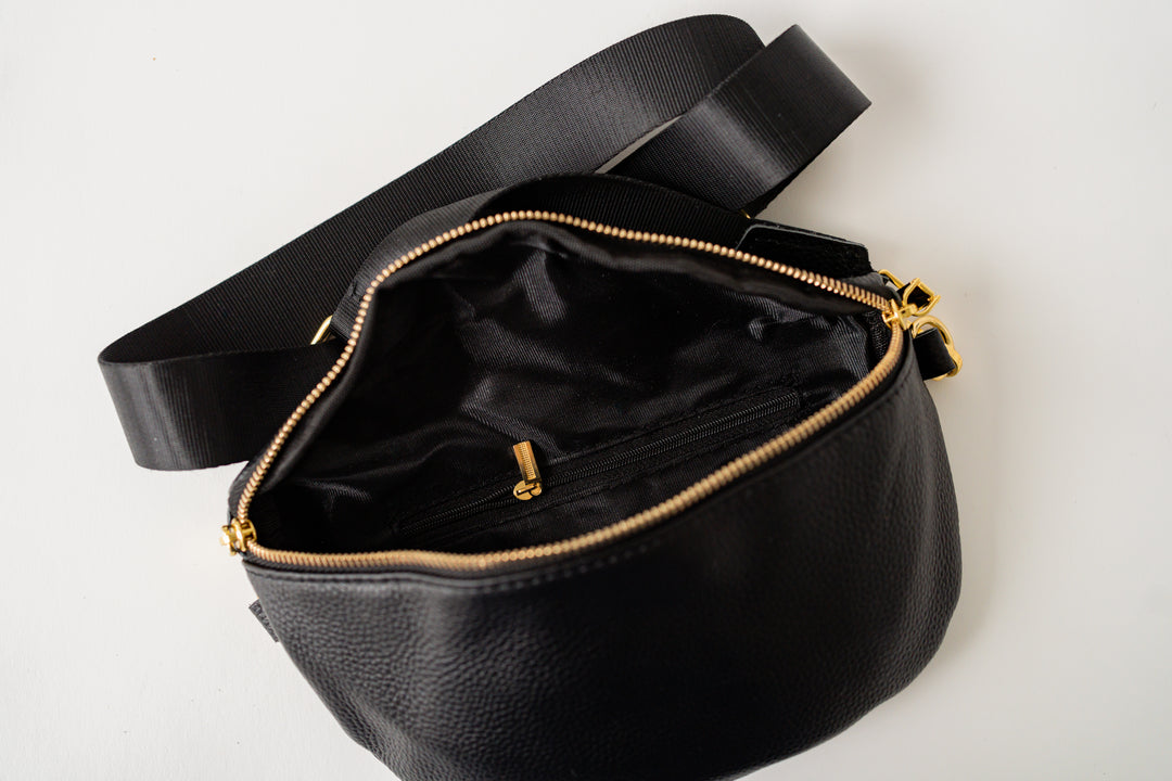 Vegan leather crossbody bag