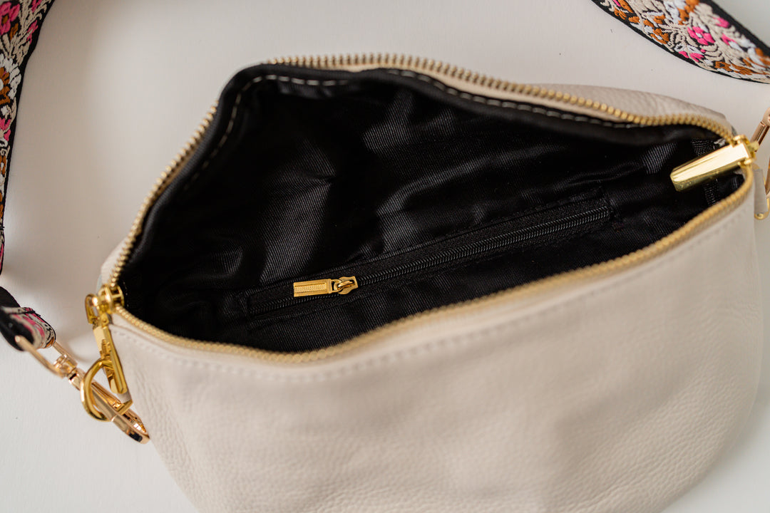 Vegan leather crossbody bag