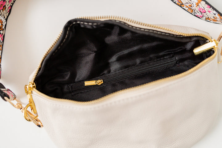 Vegan leather crossbody bag