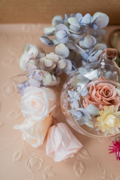 Preserved Rose Terrarium Ornament Kit - Set of 2