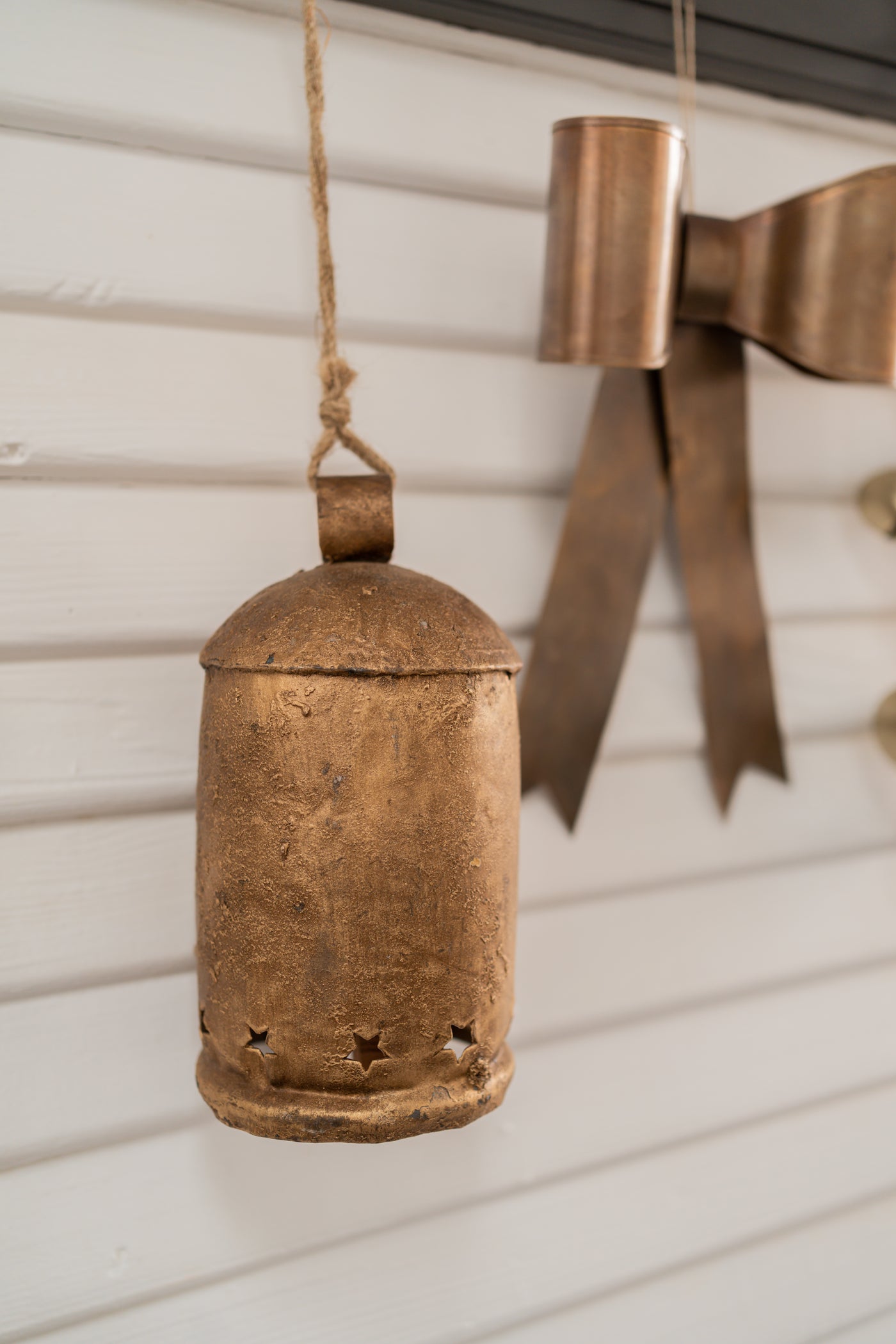 Iron Metal Bells with Star Cut-Outs - 3 Sizes