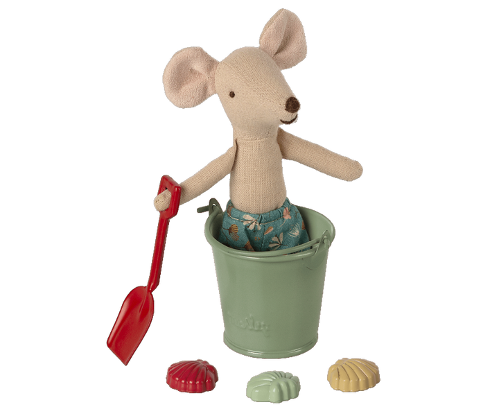 Maileg Beach set - Shovel, bucket & shells