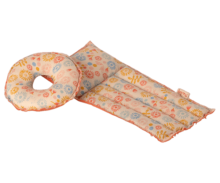 Maileg Air mattress, Mouse - Flower