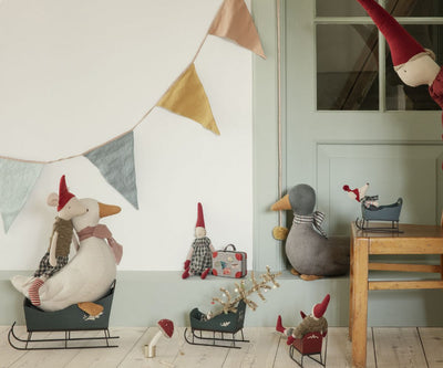 Maileg Sleigh, Mouse - Red