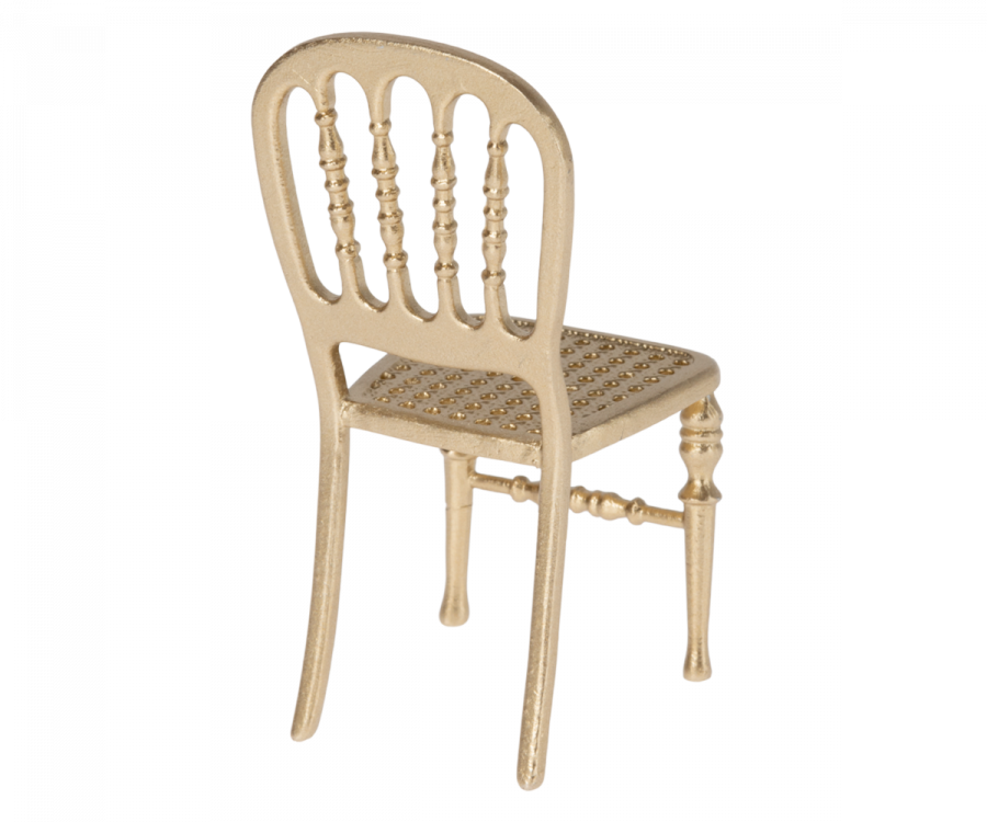 Maileg Chair, Mouse - Gold