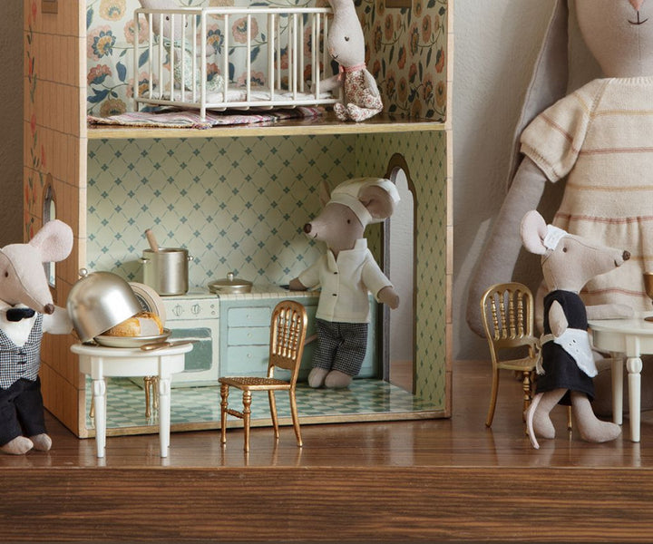 Maileg Chair, Mouse - Gold