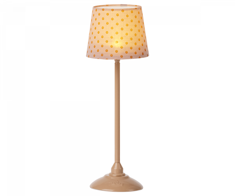 Maileg Miniature Floor Lamp, Dark Powder