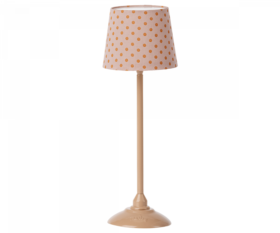 Maileg Miniature Floor Lamp, Dark Powder