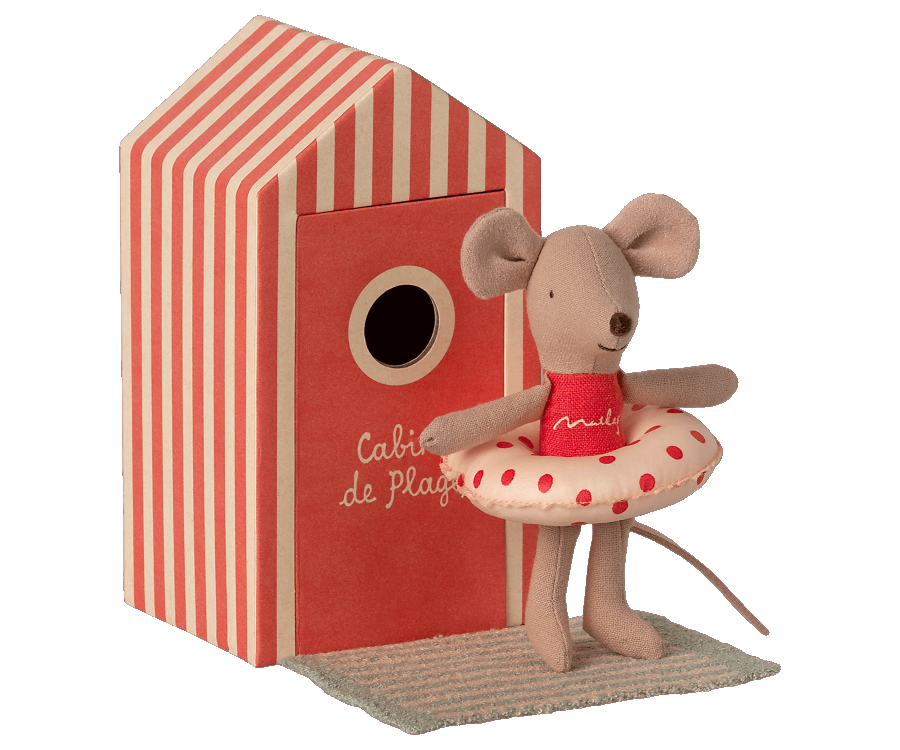 Maileg Beach mice, Little sister in Cabin de Plage