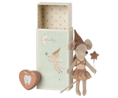 Maileg Tooth fairy mouse in matchbox - Rose