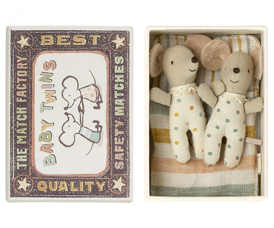 Maileg Twins, Baby mice in matchbox