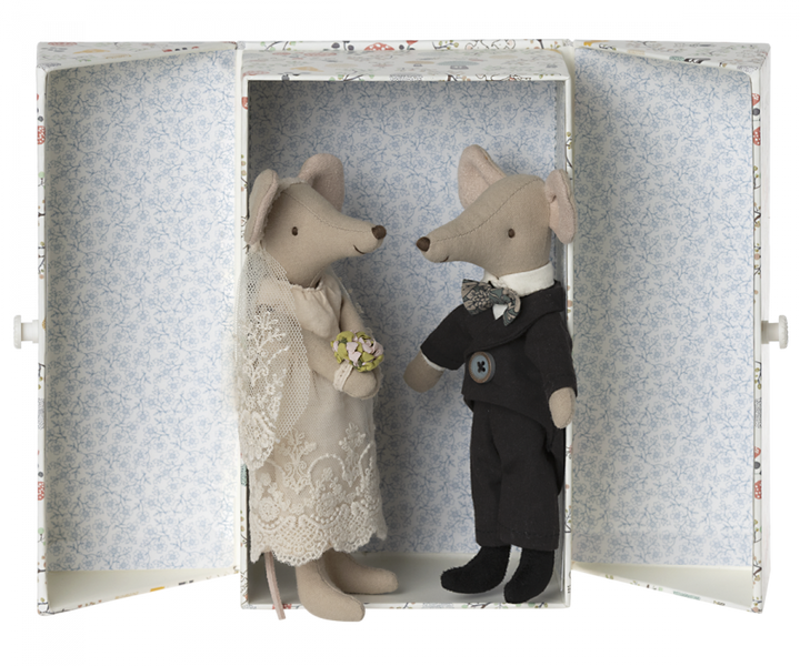 Maileg Wedding mice couple in box