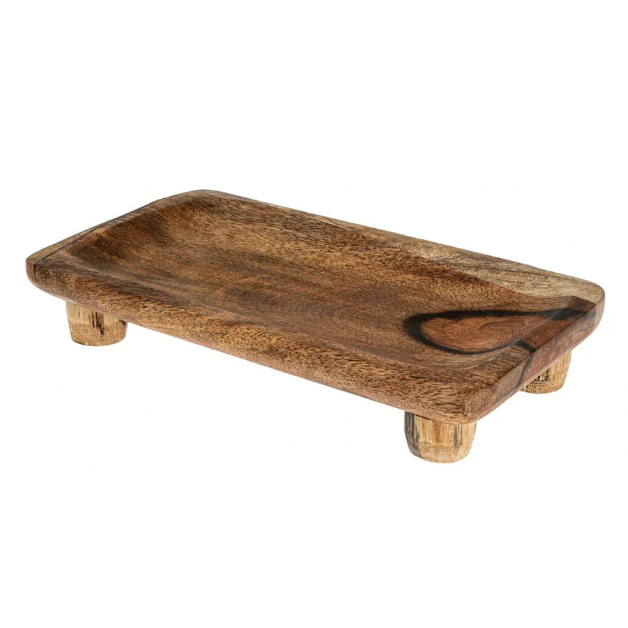 Wooden Footed Tray