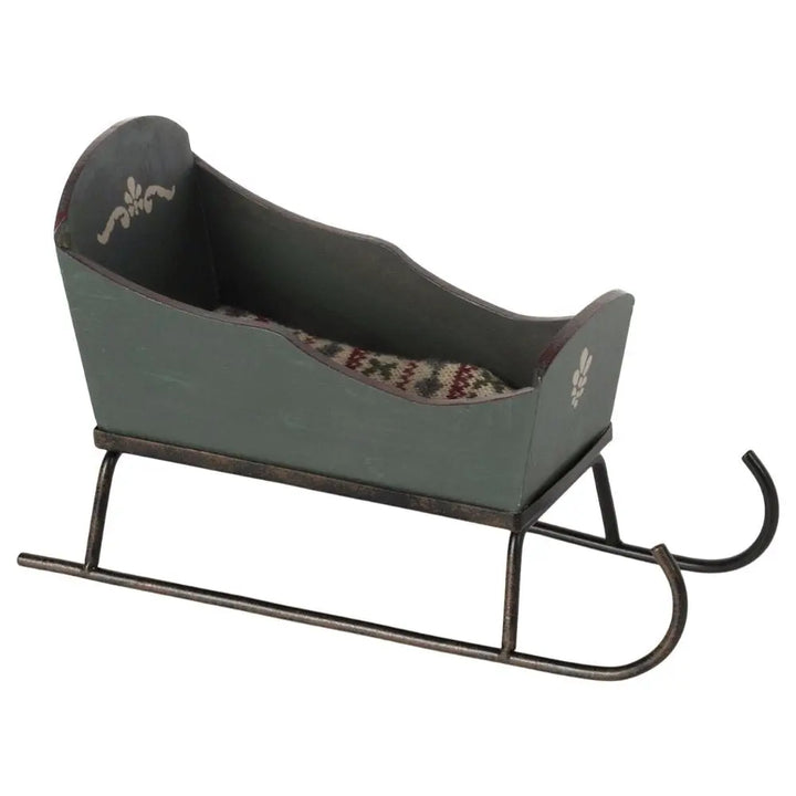 Maileg Sleigh for Mouse Green