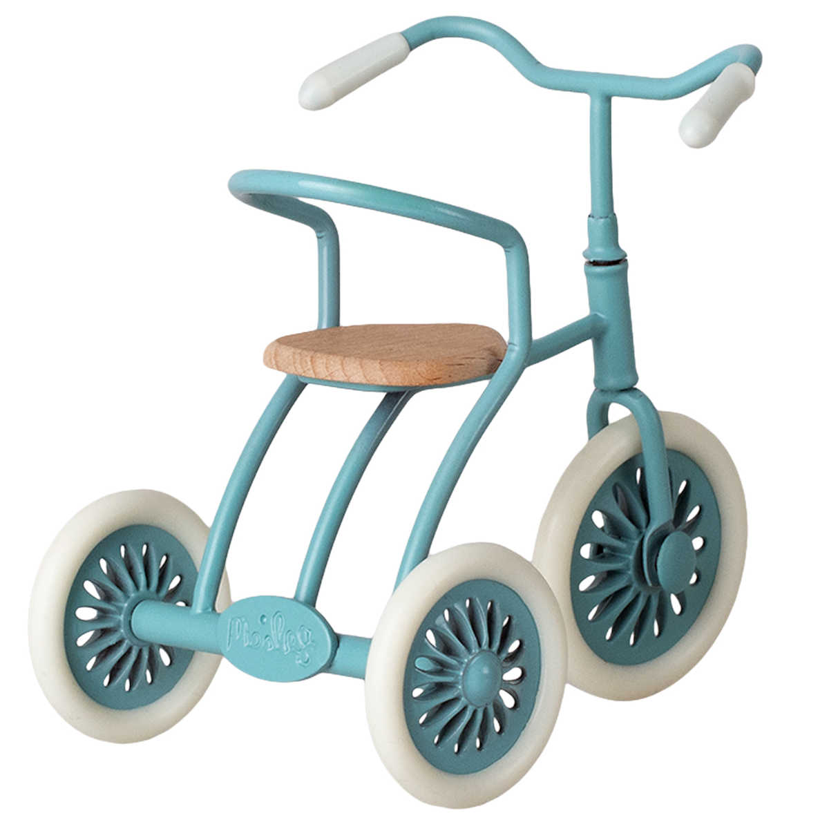 Maileg Abri à tricycle for Mouse, Petrol Blue