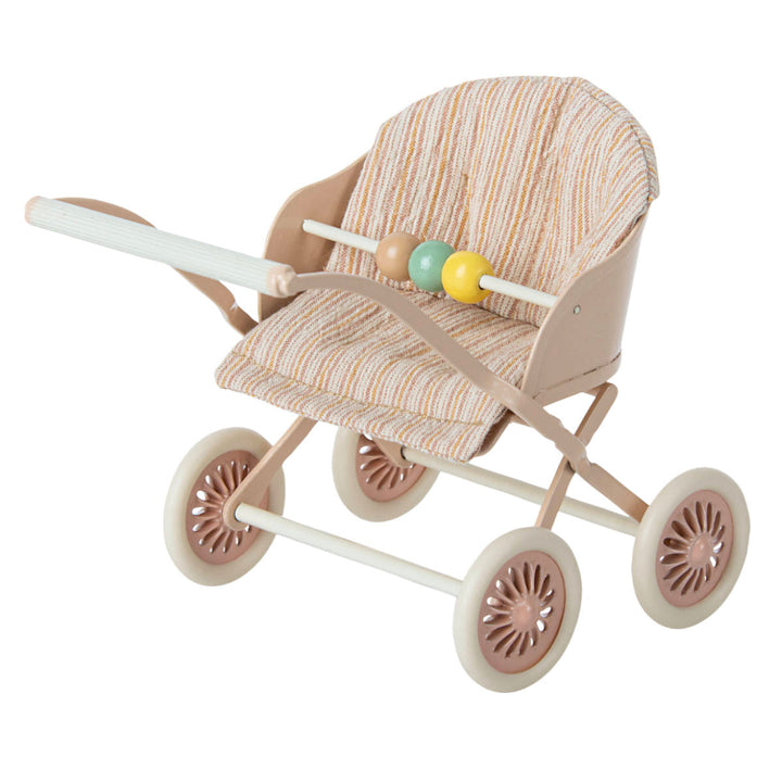 Maileg Stroller, Baby Mice, Rose