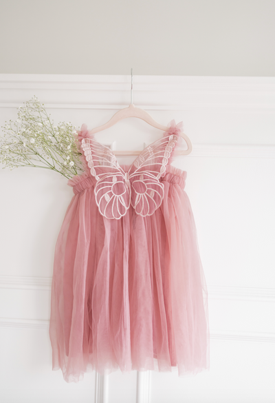 Butterfly Dream Dress - Mauve Pink