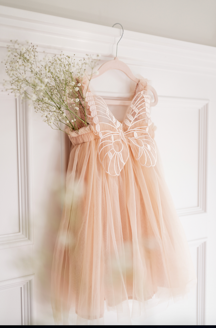 Butterfly Dream Dress - Champagne