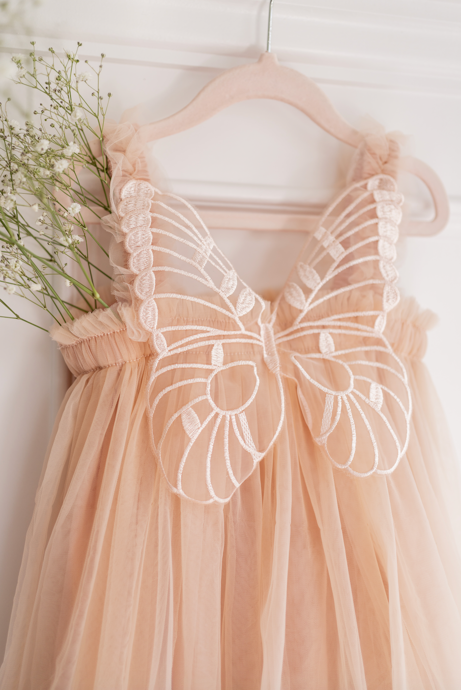 Butterfly Dream Dress - Champagne