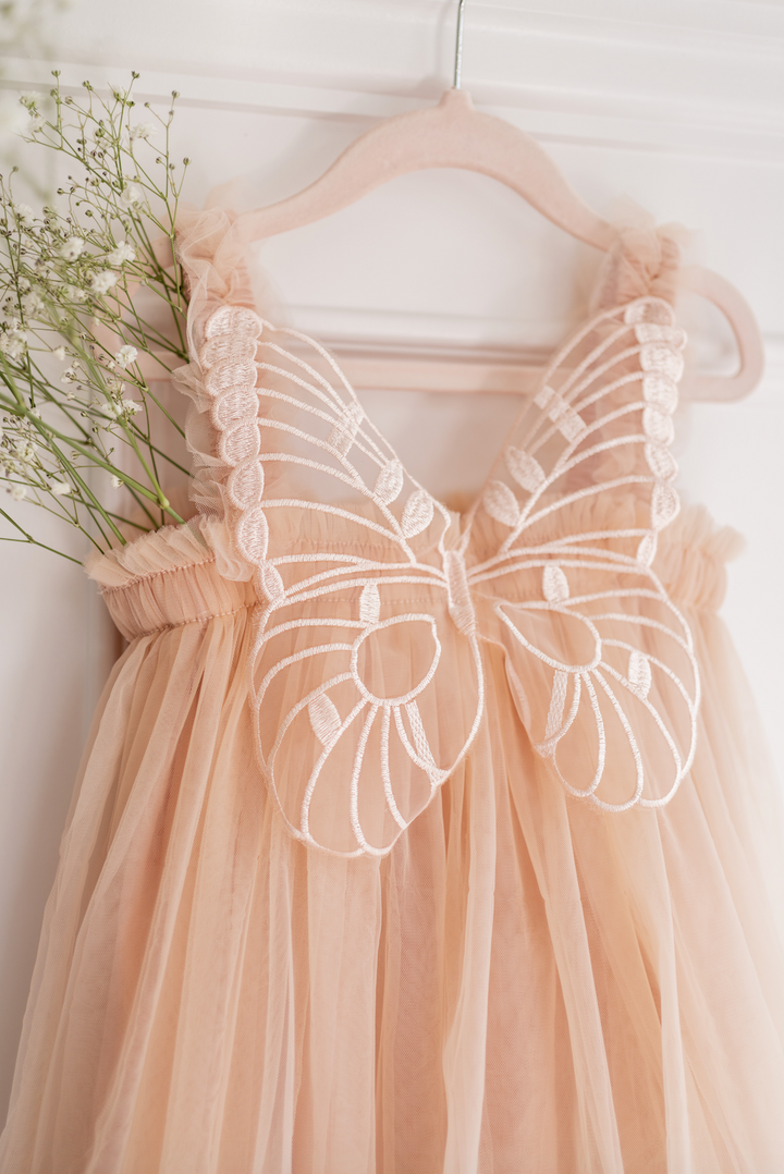 Butterfly Dream Dress - Champagne