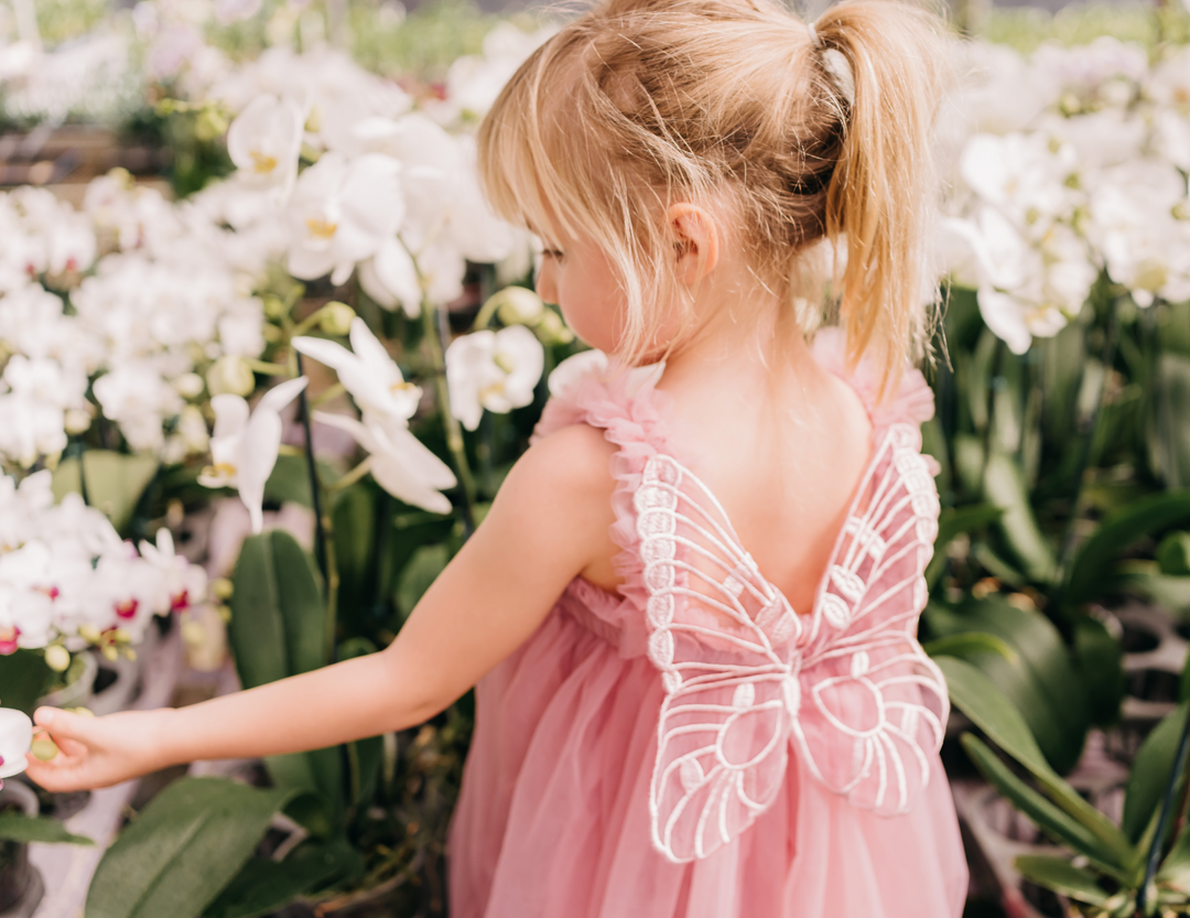 Butterfly Dream Dress - Mauve Pink