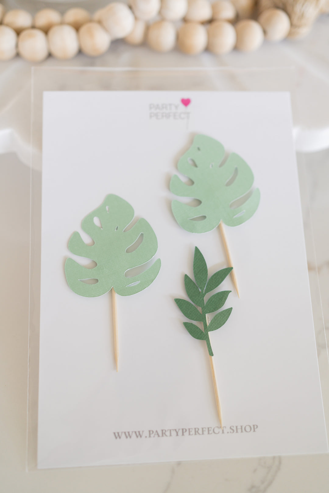 Leaf Trio Cake Topper set