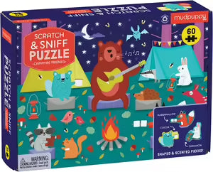 Campfire Friends - Scratch and Sniff Puzzle 60-Piece Jigsaw Puzzle