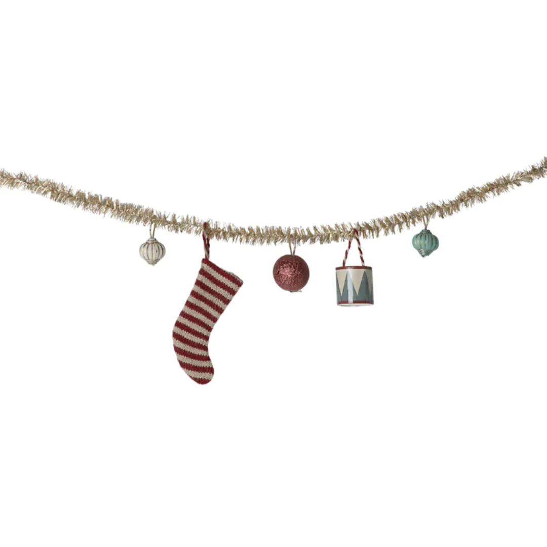 Maileg Christmas garland, Small - Gold