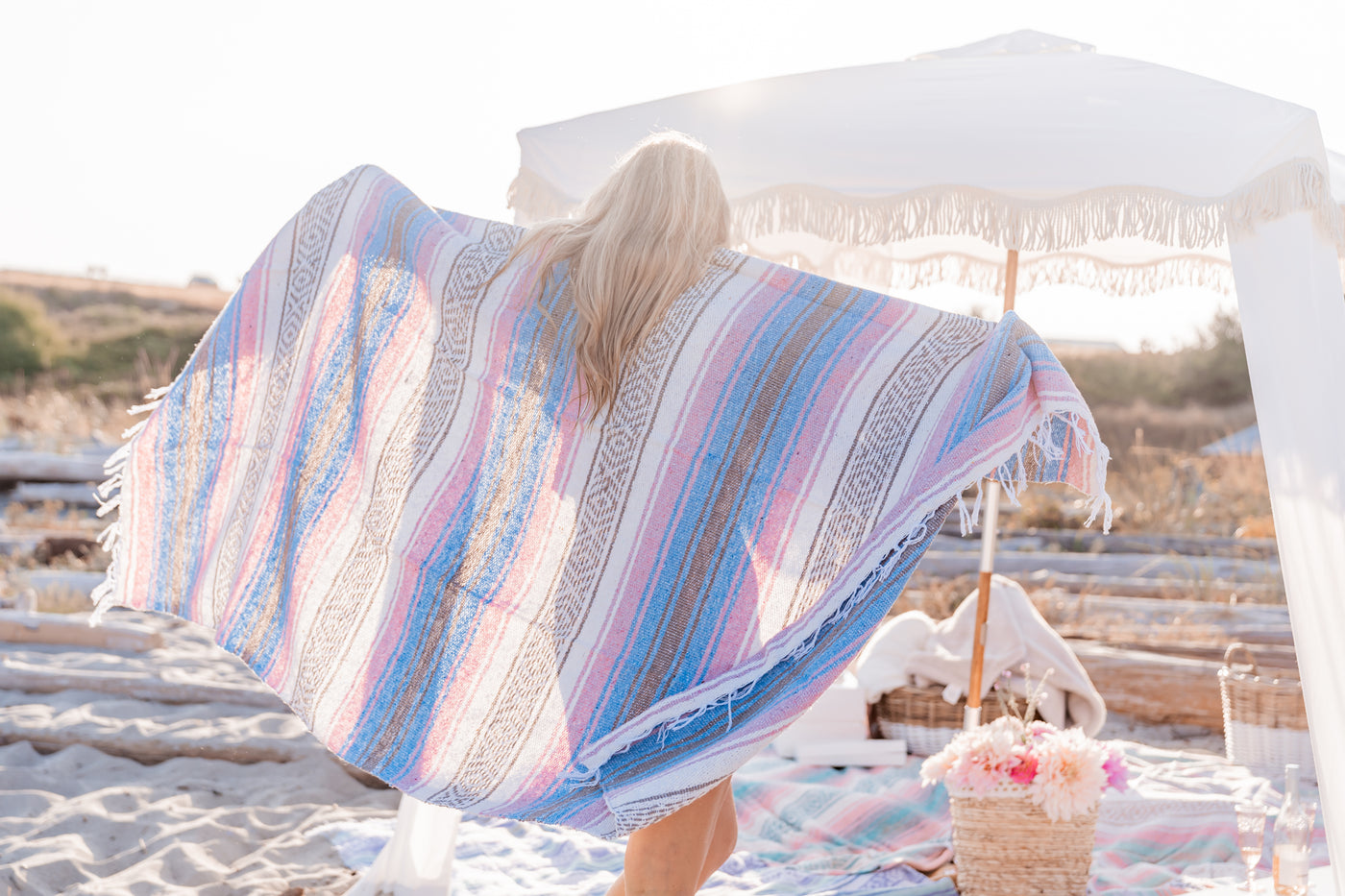 Pastel Mexican Blanket