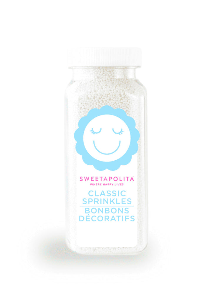 White Mini Nonpareils Sprinkles