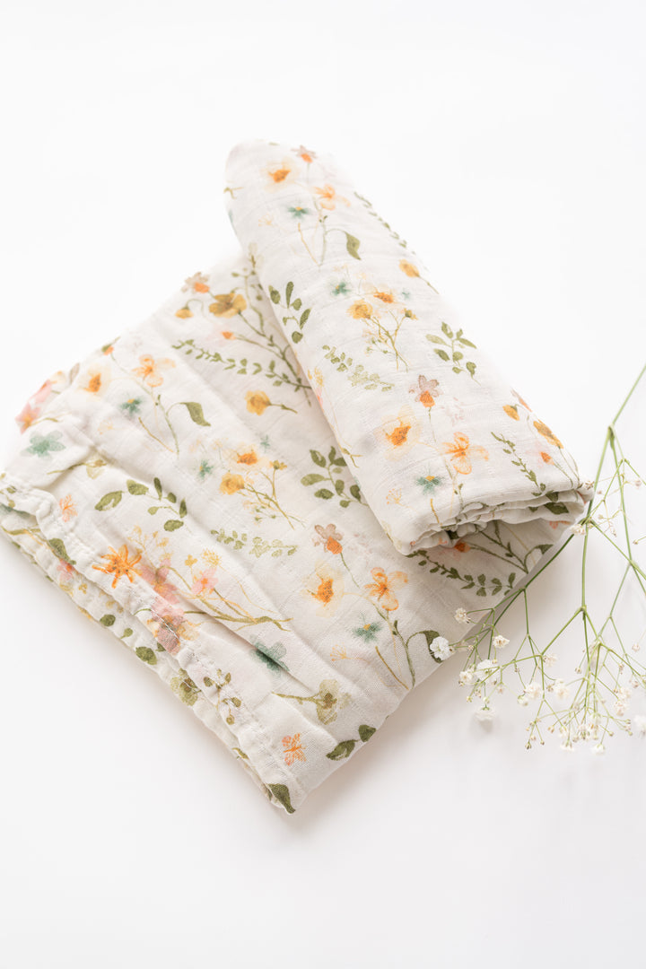 Wildflower Muslin Swaddle