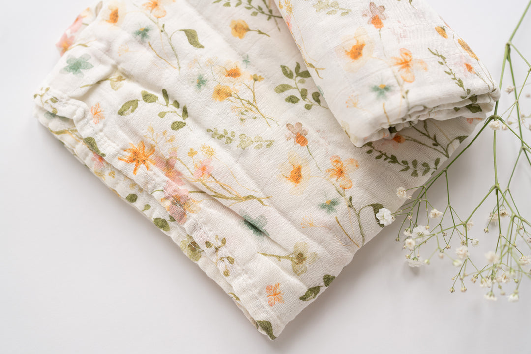 Wildflower Muslin Swaddle