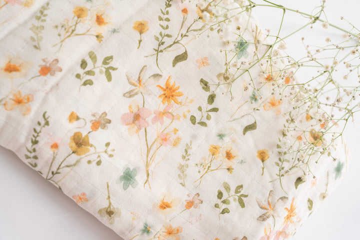 Wildflower Muslin Swaddle