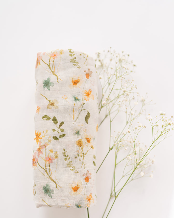 Wildflower Muslin Swaddle